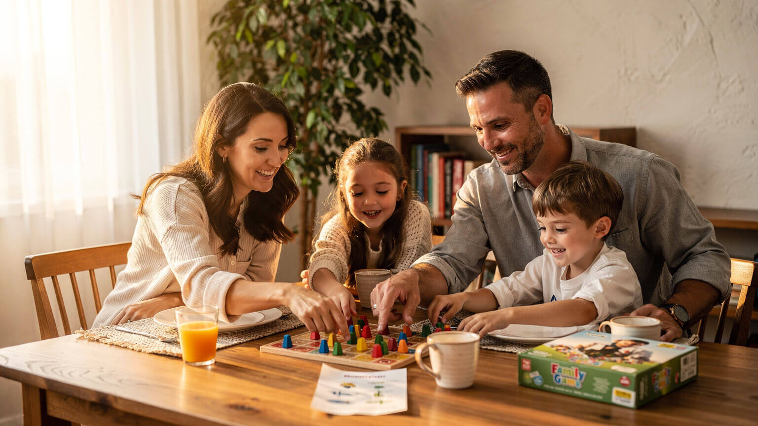 happy-family-playing-board-game-at-home