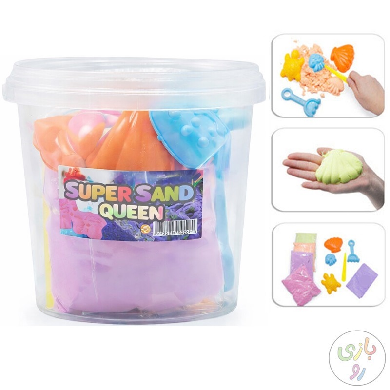 شن جادویی کودک ۱ کیلویی | چهار رنگ پاستیلی